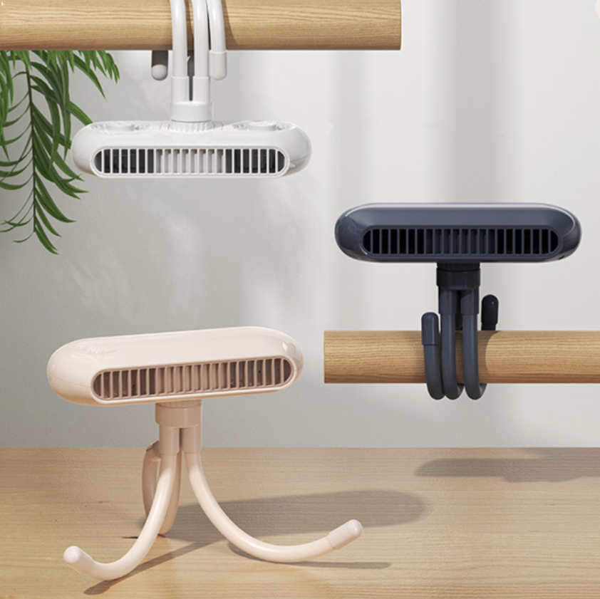 Ventilador plegable para cochecito de bebé, sin cuchillas